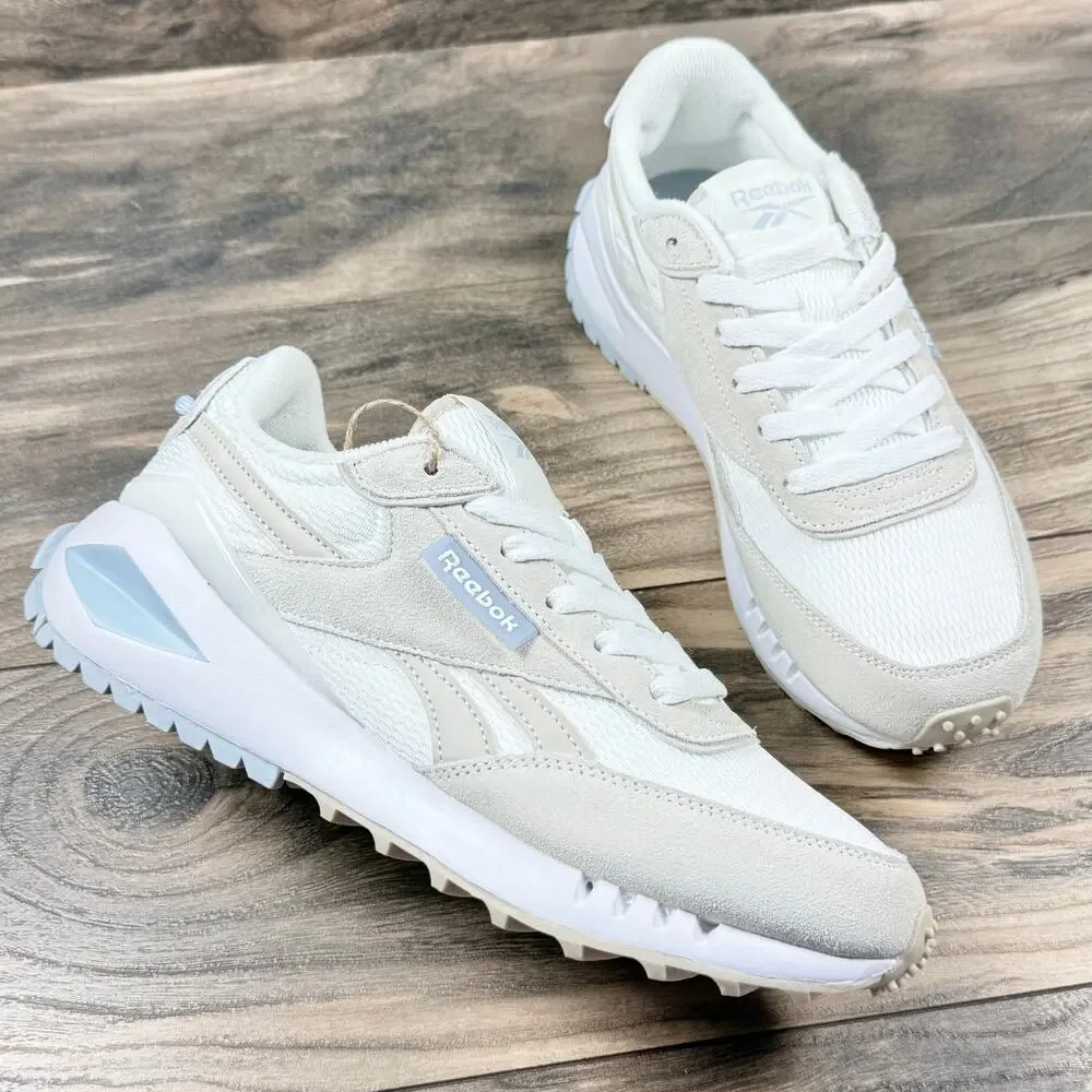 NIB Reebok Forte Racer 8M Life Style Athletic Sneakers Natural/Light Blue - Picture 2 of 10
